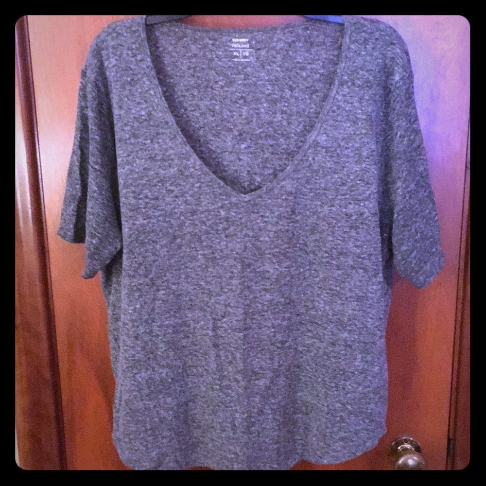 Relaxed Fit Linen Blend Tee from Old Navy
